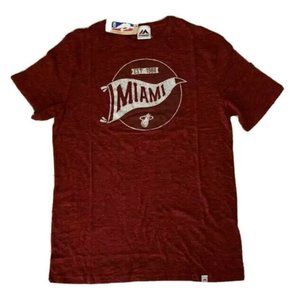 Majestic NBA Miami Heat Men's Red size M T-shirt